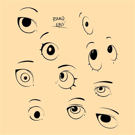 How To Draw Eyes Cute Round Anime Eyes Don Corgi Eye Drawing