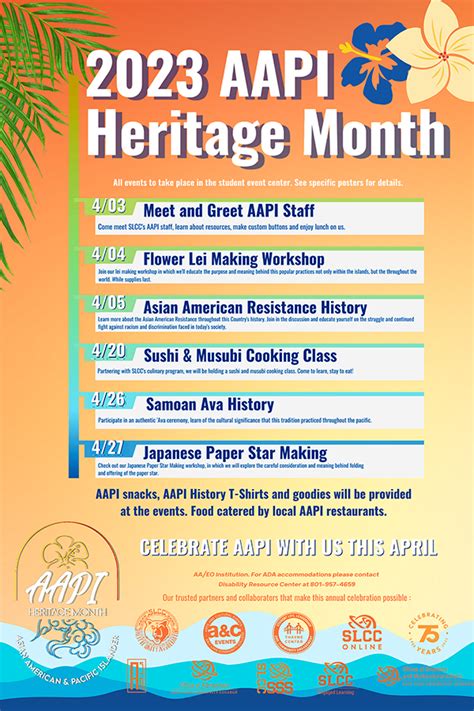 Asian And Pacific Islander Heritage Month Programs Slcc