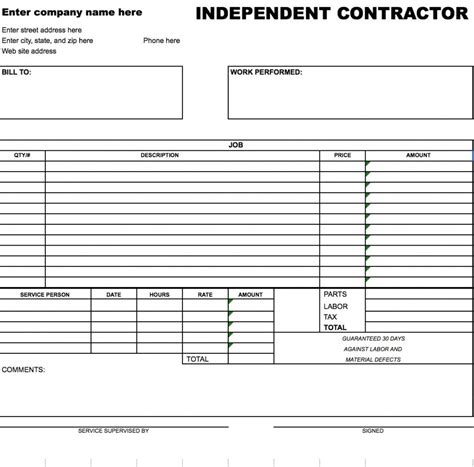 Also, refer to publication 1779, independent contractor or employee pdf. Free Independent Contractor Invoice Template Excel Pdf ...