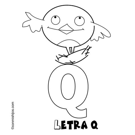 Letra Q Dibujos Para Colorear