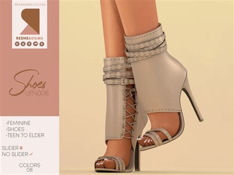 High Heel Sandals Afn008 At Redheadsims Sims 4 Updates