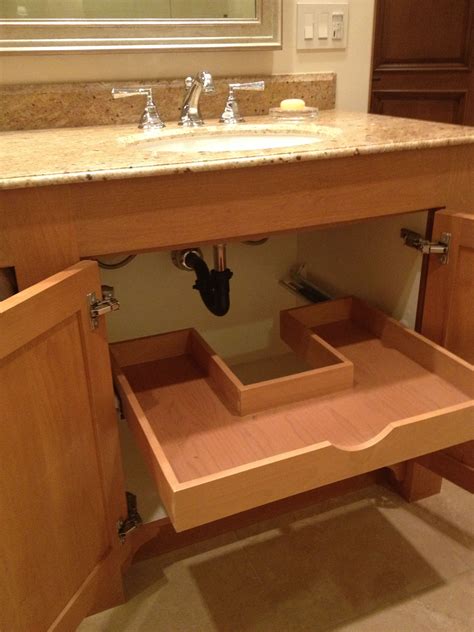 No Wasted Space Custom Sliding Drawer Under The Bathroom Sink Very