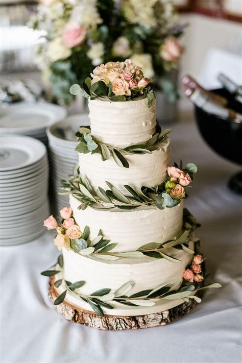 We can't help but love it when brides decorate their rustic wedding with pinecone wedding decorations. 20 Trending Simple and Rustic Wedding Cakes ...