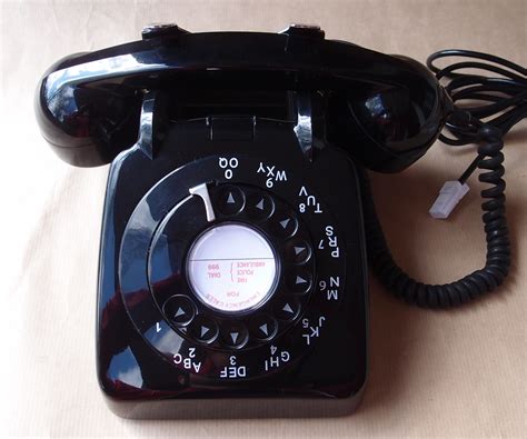 File1960s Gec New Gecophone 706 Black Rotary Dial Telephone