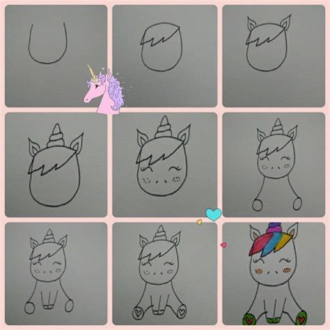 How To Draw A Unicorn Unicorn Drawing Unicorn Drawing Easy Drawing
