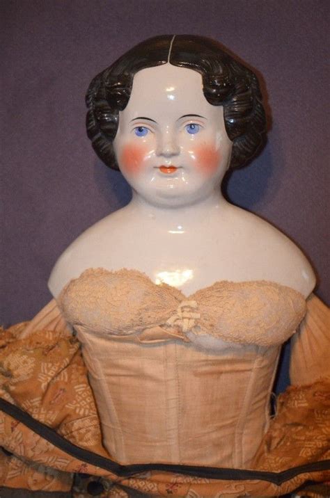 Antique GIGANTIC Doll China Head 36 Beauty Dressed Victorian Dolls