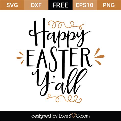 Happy Easter Y'all | Lovesvg.com