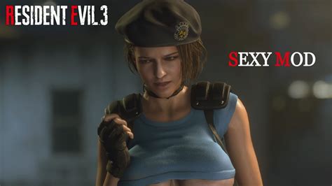 Sexy Mod💖 Resident Evil 3 Remake Jill Stars Replacer Big Tits Youtube