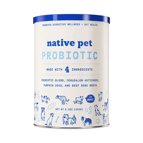 Native Pet Probiotics With Prebiotics For Dogs Digestive Support And Gut