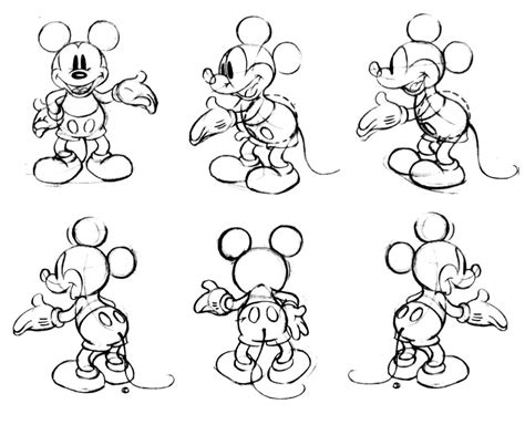 Mickey Mouse Model Sheet ★ Character Design References キャラクター
