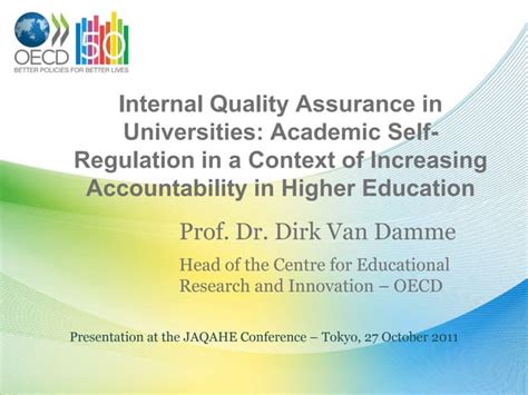 Internal Quality Assurance In Universities Ppt