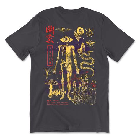 Y Gen Japanese Shirt Fungi Anatomy Tshirt Mushroom T Shirt Etsy