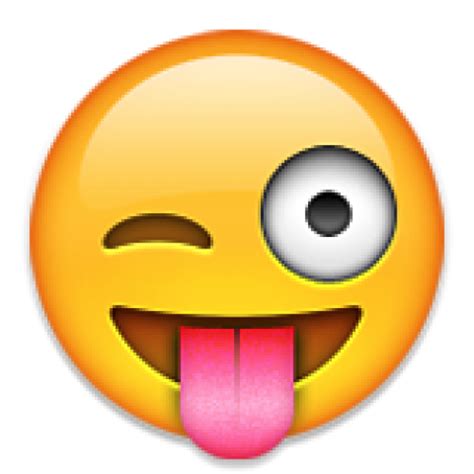 Tongue Emoji Emoji Wink Emoticon Smiley Face Tongue Transparent