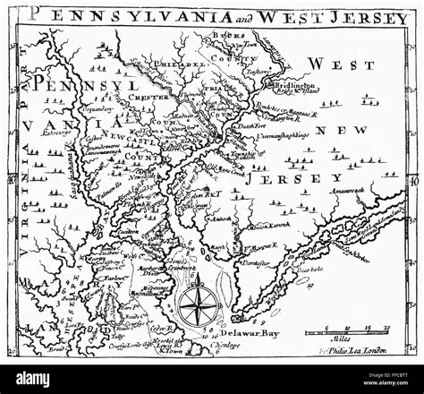 Map Delaware River Nmap Of Pennsylvania And Western New Jersey Line