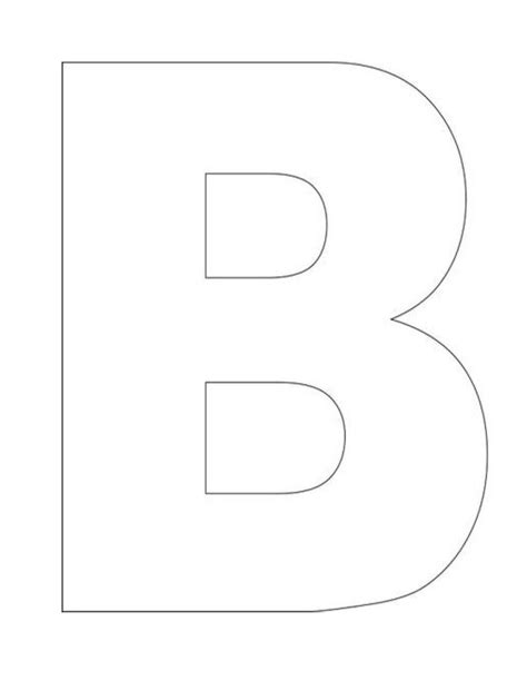 Alphabet Letter B Template For Kids Printable Alphabet Letters Images