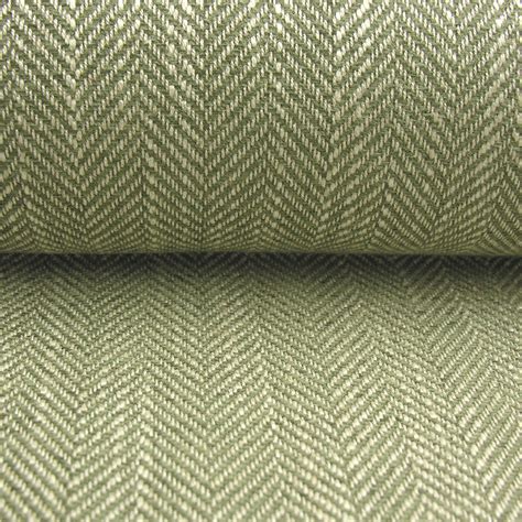 Upholstery Fabric Spey Herringbone Sage Green Tinsmiths