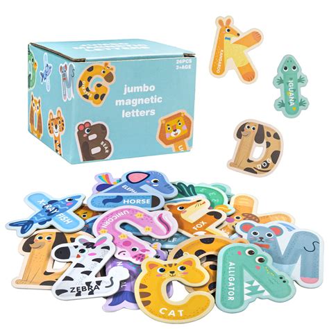 Buy Jumbo Magnetic Letters Colorful Alphabet Animal Shape Toysfridge