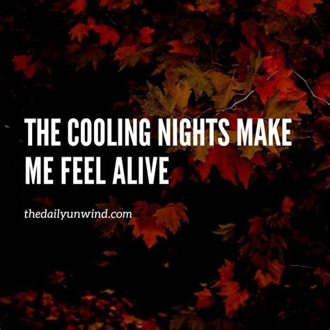 The Cooling Nights Make Me Feel Alive Fallisintheair Coolingnights Crispair Alive