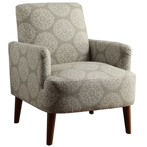 Furniture Of America Lilac Transitional Wood Accent Chair In Gray