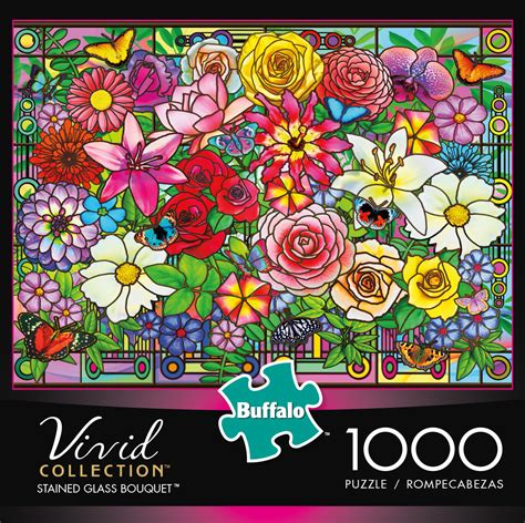 Buffalo Games Vivid Stained Glass Bouquet 1000 Piece
