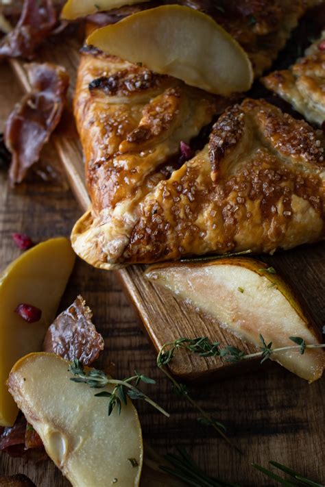 Wrapped Brie And Prosciutto With Herbed Honey Peaches — Inspired With A