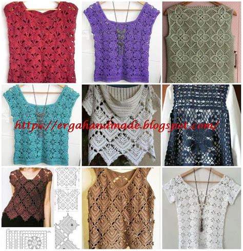 Ergahandmade Crochet Lace Top Diagrams Crochet Top Dress Crochet