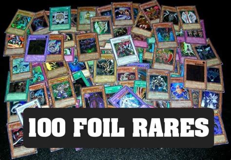 100 Yugioh Foil Rare Holo Cards Collection Foils Only Ebay