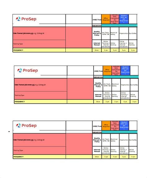 The majority of training sessions were interactive and facilitated in small groups, in order to promote an environment. Excel Matrix Template - 6+ Free Excel Documents Download | Free & Premium Templates