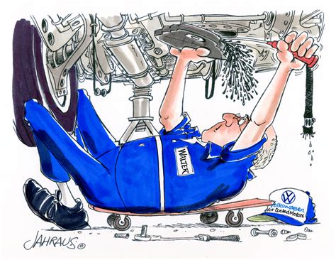 Auto Repairman Cartoon Funny T For Auto Repairman