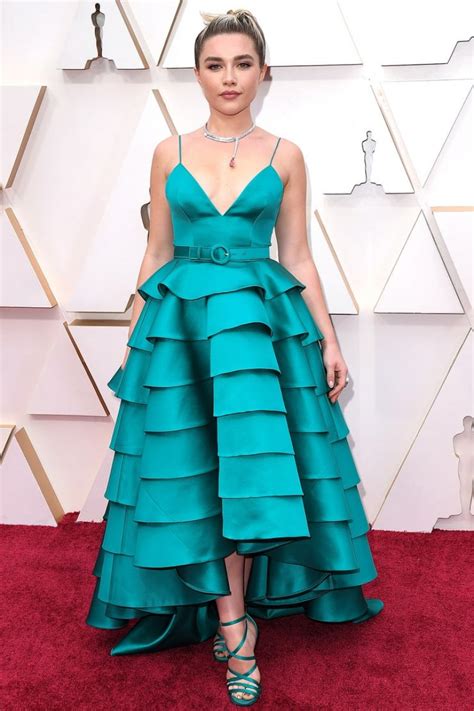 Florence Pugh Oscars 2020 Red Carpet Celebmafia