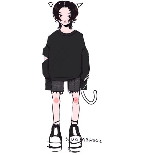 Grunge Anime Aesthetic Clothes Drawing On Twitter Fashion Design