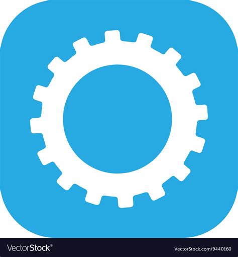 Gear Setup Button Isolated Icon Design Royalty Free Vector