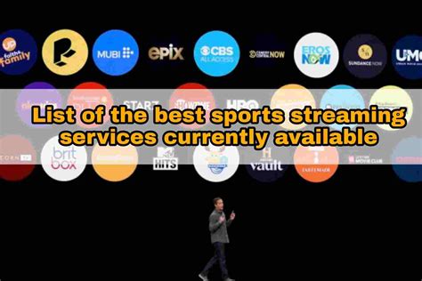 List Of The Best Sports Streaming Services Currently Available