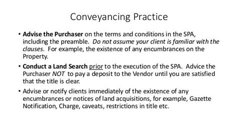 Conveyancing Law And Practice In Malaysia