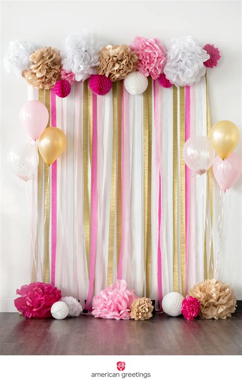 I also hide the balloons. Pink And Gold Birthday Party Ideas | Pink and gold ...