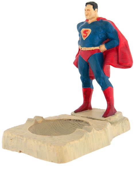 Hakes Superman Extremely Rare Dc Promotional Figural Ashtray