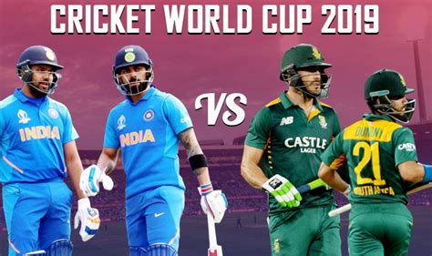 India Vs South Africa Cricket World Cup 2019 Live Cricket Score And