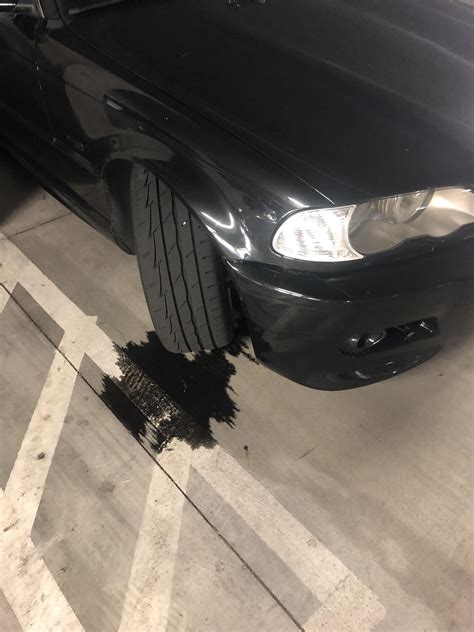 Any time fluid escapes from the engine is a cause for concern, whether it's coolant, oil, or transmission fluid. I parked my car with a leaking rear main seal on an angled ...