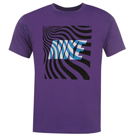 Nike Qtt Art T Shirt Mens Purple Sports Top Tee Shirt Ebay