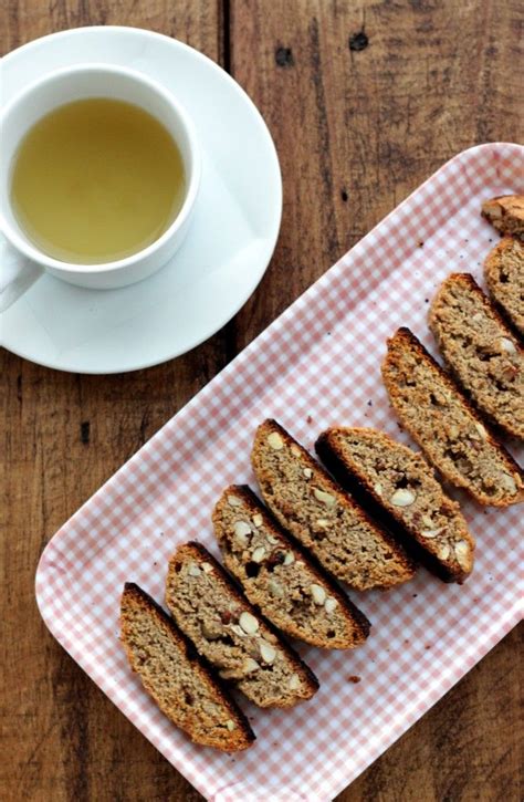 For almond biscotti, simply substitute one cup of slivered almonds for the hazelnuts. Grain-free Almond Biscotti - Dish by Dish | Almond recipes, Almond biscotti, Gluten free wheat free