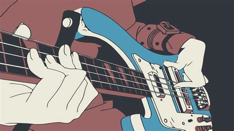 Digital Art Anime Flcl Bass Guitars Haruhara Haruko Musical