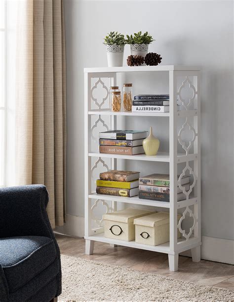Ardsley Bookcase White Wood Pilaster Designs