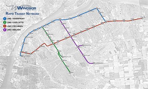 I Created A Concept For A Windsor Lrtrapid Transit Network What Do