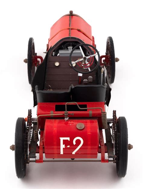 Lot Pocher K77 Scale Model Of A 1907 Fiat F 2 Grand Prix De France