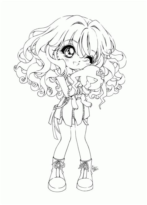 34 Cute Anime Girl Coloring Pages Zflas