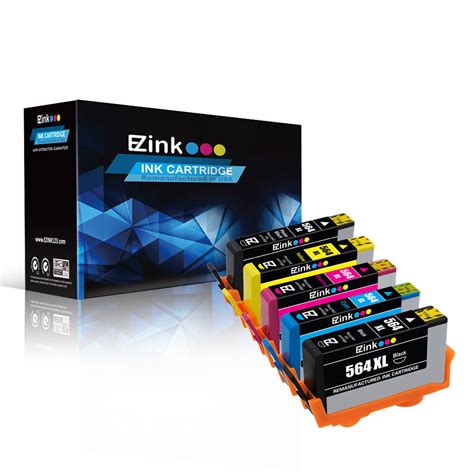 5pk New Gen 564xl 564 Xl Ink Cartridge For Hp Photosmart 7510 7515 7520