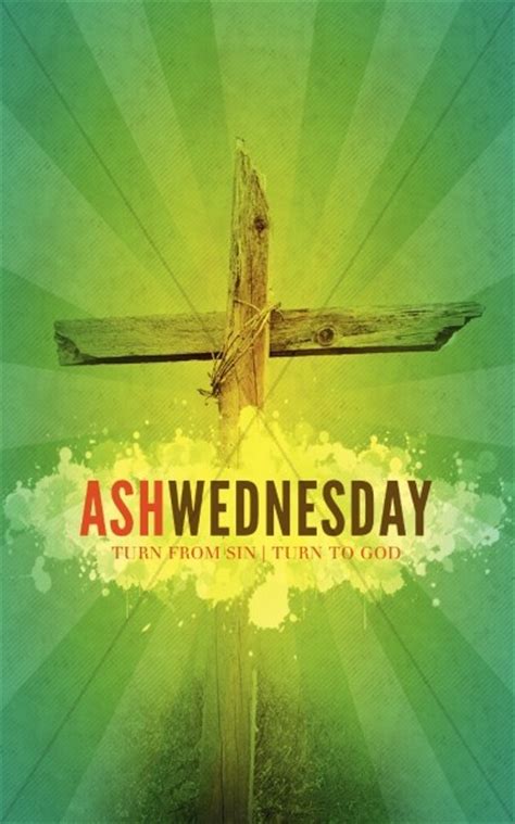 Ash Wednesday Church Bulletin Template Clover Media