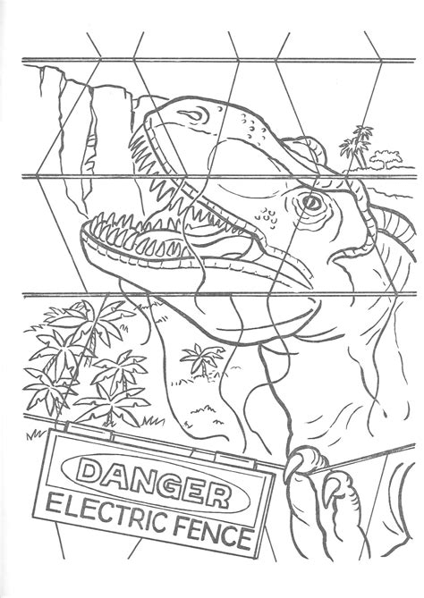 Jurassic Park Official Coloring Page Jurassic Park Photo 43330811