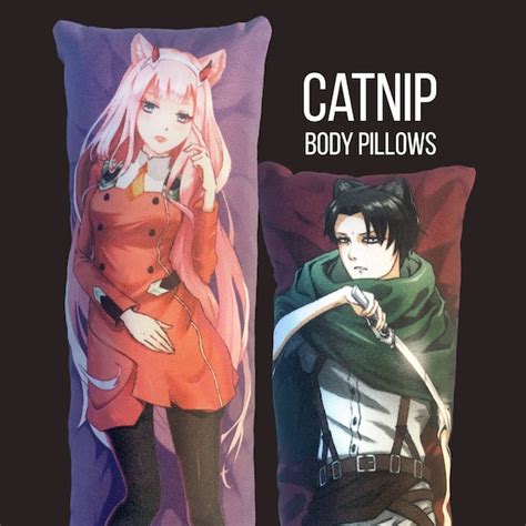 Catnip Dakimakura Anime Body Pillow For Cats Handmade Etsy