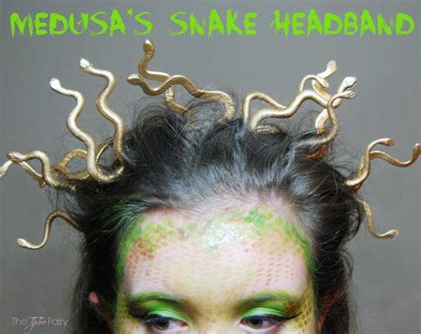 Diy Halloween Medusa Snake Headband Tutorial The Tiptoe Fairy